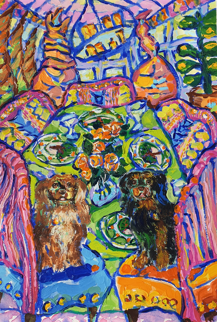 2 King Charles Spaniels